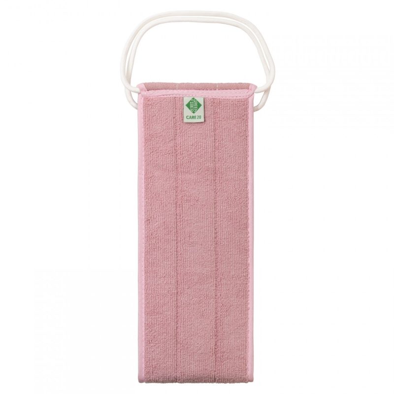 Длинная мочалка-скраб Green Fiber CARE 20, розовая